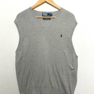 Ralph Lauren Gray V-Neck Sweater Vest